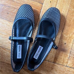 Unboxed BRAND NEW Steve Madden Black Leather Loafers Classic Slip-On